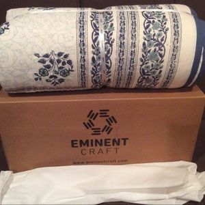 Handmade organic quilt blanket throw King NWT